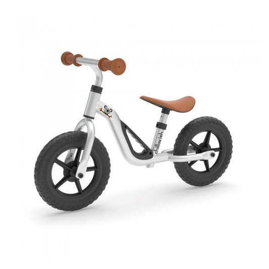Bērnu līdzsvara velosipēds CHILLAFISH CHARLIE 10 pelēkā krāsā