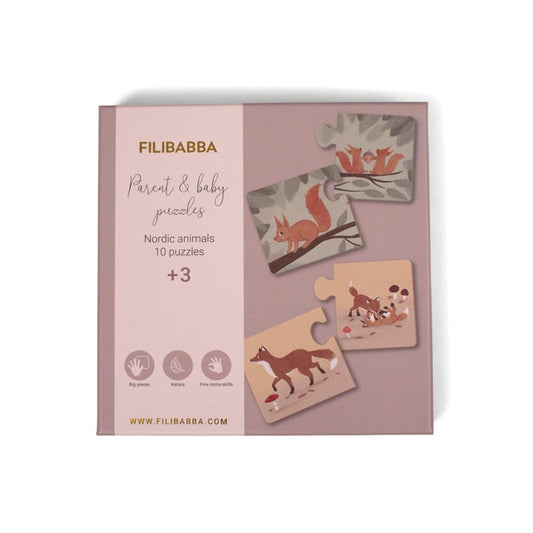 Pirmā puzzle vecāki ar mazuļiem  - redzams iepakojums