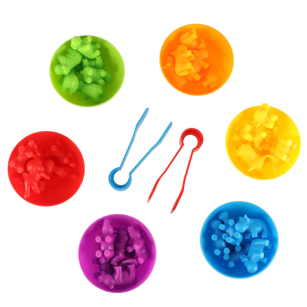 Montessori skaitīšanas spēle Safari dzīvnieki, KX5698