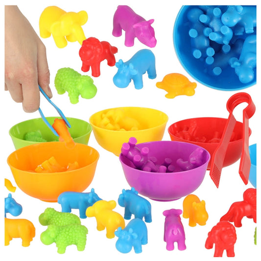 Montessori skaitīšanas spēle Safari dzīvnieki, KX5698