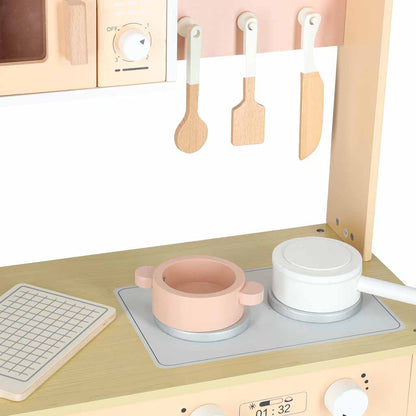 Koka rotaļu virtuve Classic Pink