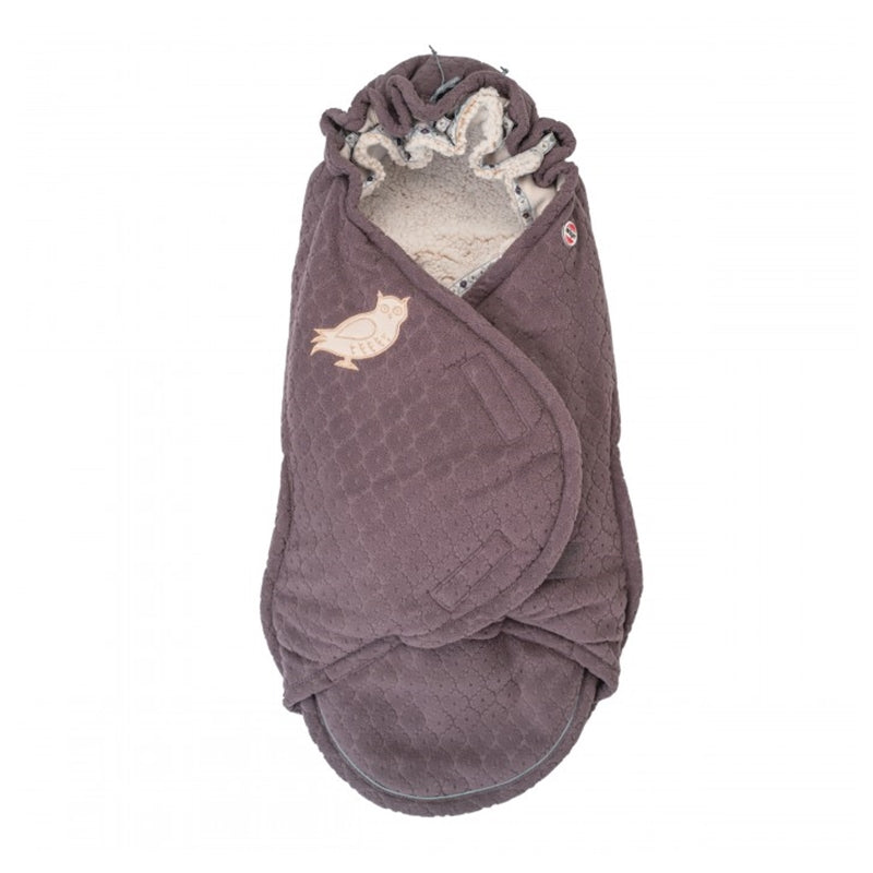 Lodger Bunker Folklore Fleece vissezonas guļammaiss Mauve krāsa, redzama priekša.