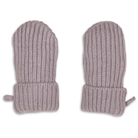 Lodger Mittens Folklore Merino vilnas bērnu cimdiņi rose krāsa, Pieejami divos izmēros: 0-12M un 12-24M.