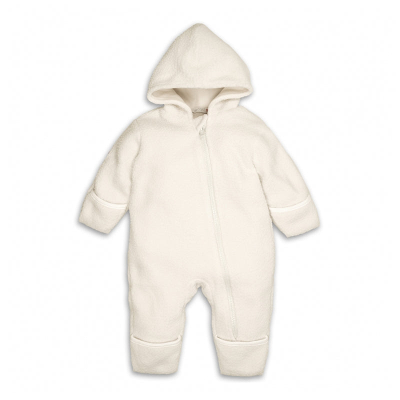 Lodger Skier kombinezons Cloud Dancer krāsā redzams no priekšpuses.