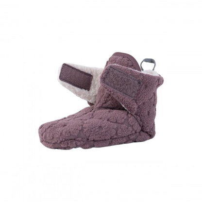 Lodger slipper fleece čībiņa redzama no sāna ar atvērtu klipsi