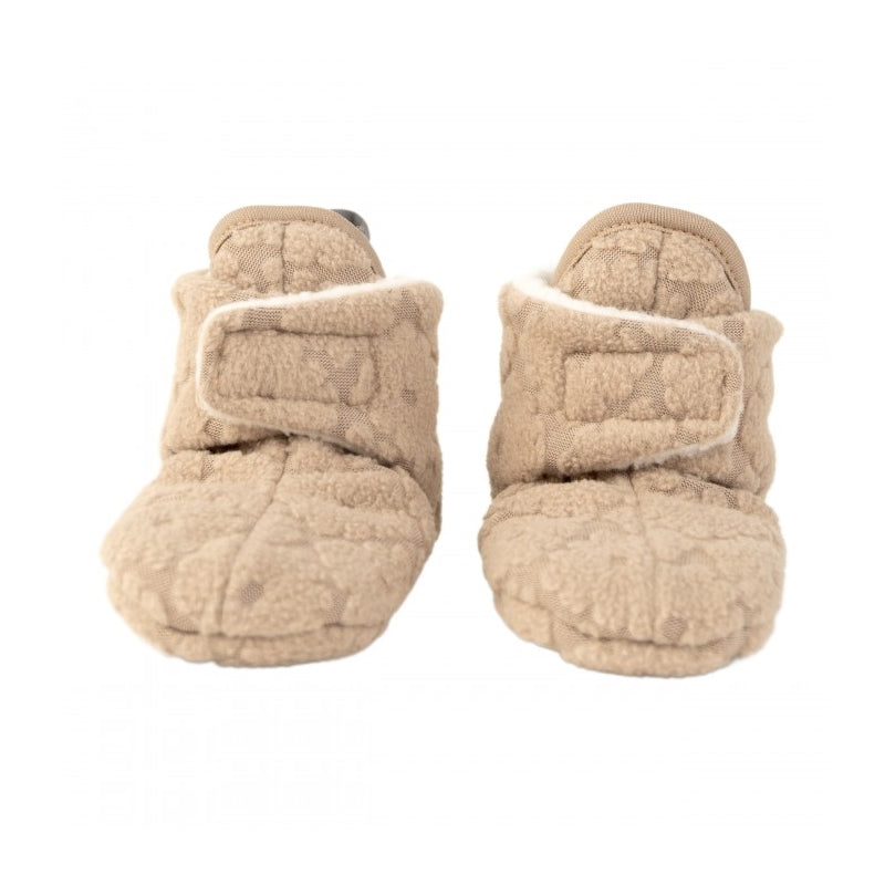 Lodger slipper flīsa čībiņas redzamas no priekšpuses, beige krāsā