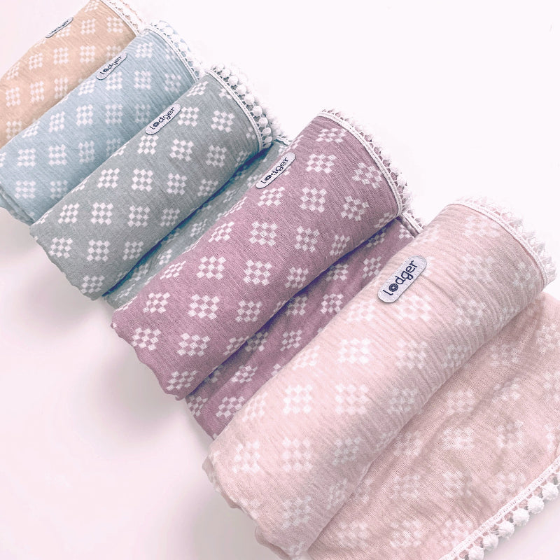 Lodger Swaddle Tribe Muslin kokvilnas autiņš, 120x120cm