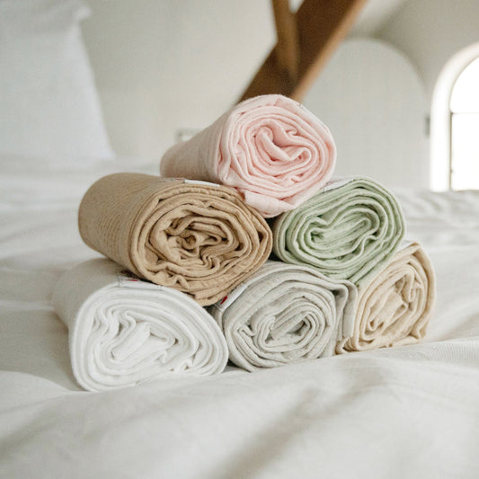 Lodger Swaddler Seersucker kokvilnas autiņš, 70x70 cm