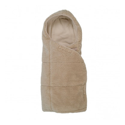 Lodger Wrapper Teddy ietinamā sedziņa beige krāsā redzama no priekšpuses