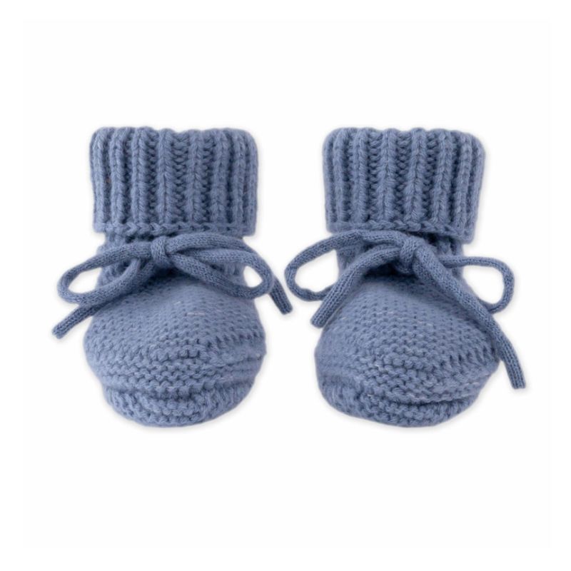 Lodger Slipper Merino vilnas čībiņas, Stone krāsā. Redzamas no priekšpuses.