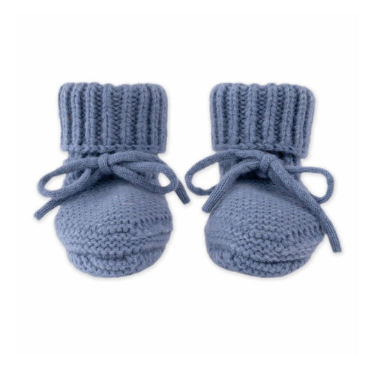 Lodger Slipper Merino vilnas čībiņas, Stone krāsā. Redzamas no priekšpuses.