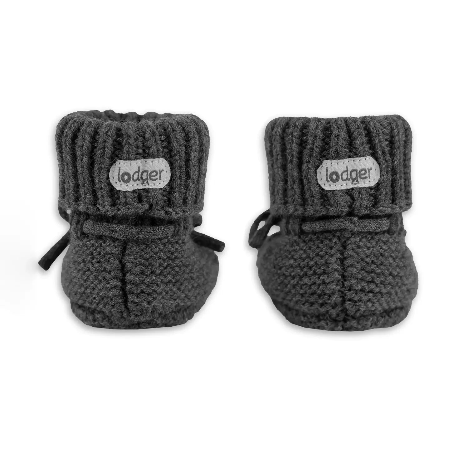 Lodger Slipper Merino vilnas čībiņas pigeon krāsā. Redzamas no aizmugures.