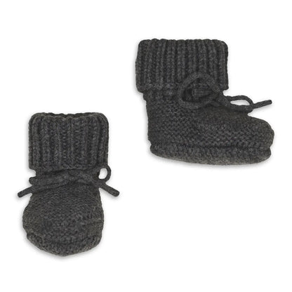 Lodger Slipper Merino vilnas čībiņas pigeon krāsā. Redzamas no priekšpuses un sāna.