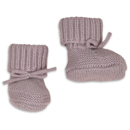 Lodger Slipper Merino vilnas čībiņas rose krāsā. Redzamas no priekšpuses un sāna.