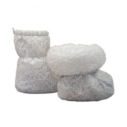 Lodger Socker Folklore Taslon bērnu zābaciņi redzami baltā krāsā no sāna.