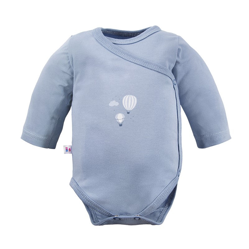 Petite kolekcijas bodijs Balony zilā krāsā