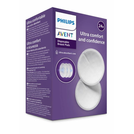 Vienreizējas lietošanas krūštura ieliknīši, 24gab., Philips Avent, SCF254/24