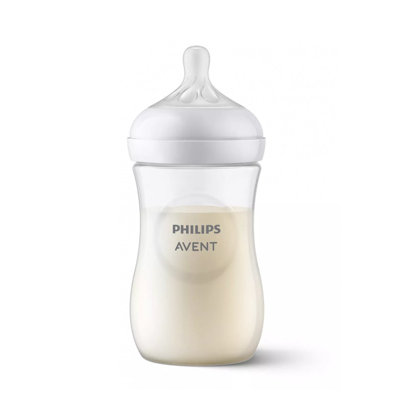Philips Avent Natural response barošanas pudelīte, redzama no priekšpuses.