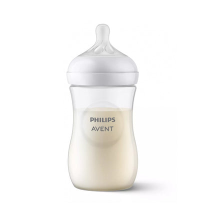 Philips Avent Natural response barošanas pudelīte, redzama no priekšpuses.