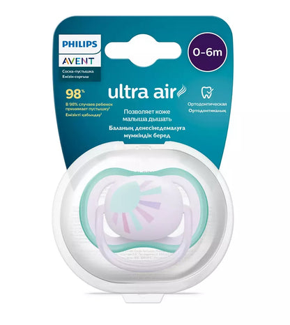 Ultra Air Night Pacifier, 0-6M, Philips Avent, SCF376/18