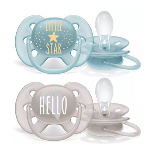 Soother, 6-18M, Ultra Soft DECO, Philips AVENT, SCF223-01