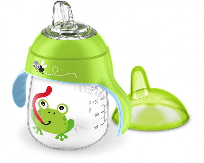 12M+Sip no Drip mācību krūzīte ar mīksto snīpi, zaļa, 260ml, Philips Avent, SCF747