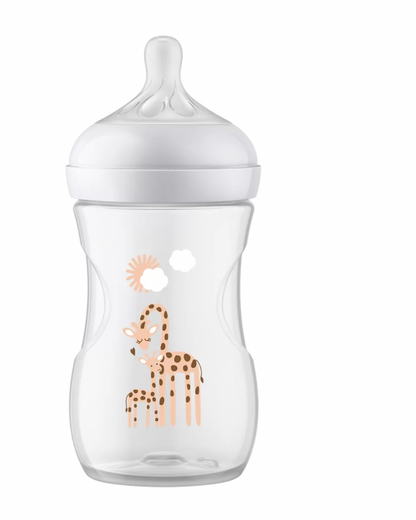 Natural response feeding bottle Giraffe, 260ml, Philips Avent, SCY903/66