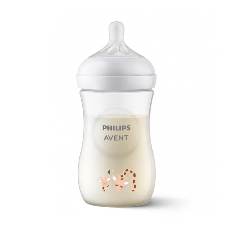 Natural response feeding bottle Giraffe, 260ml, Philips Avent, SCY903/66