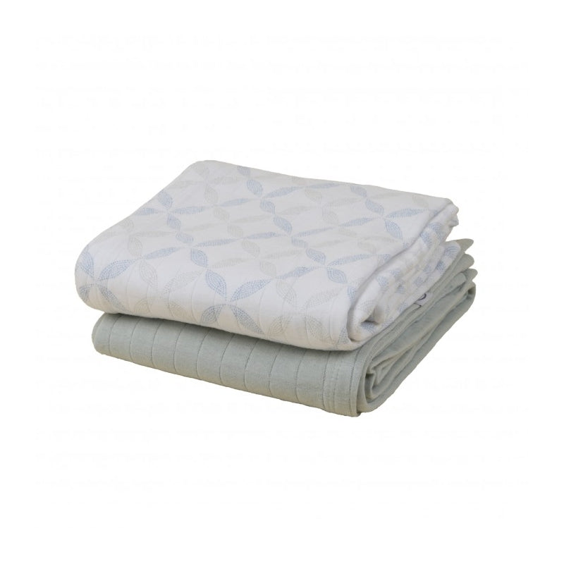 Lodger Swadler Solid Matcha kokvilnas autiņš, 110x110 cm, Peppermint/Blue Fogg,  SW 1110