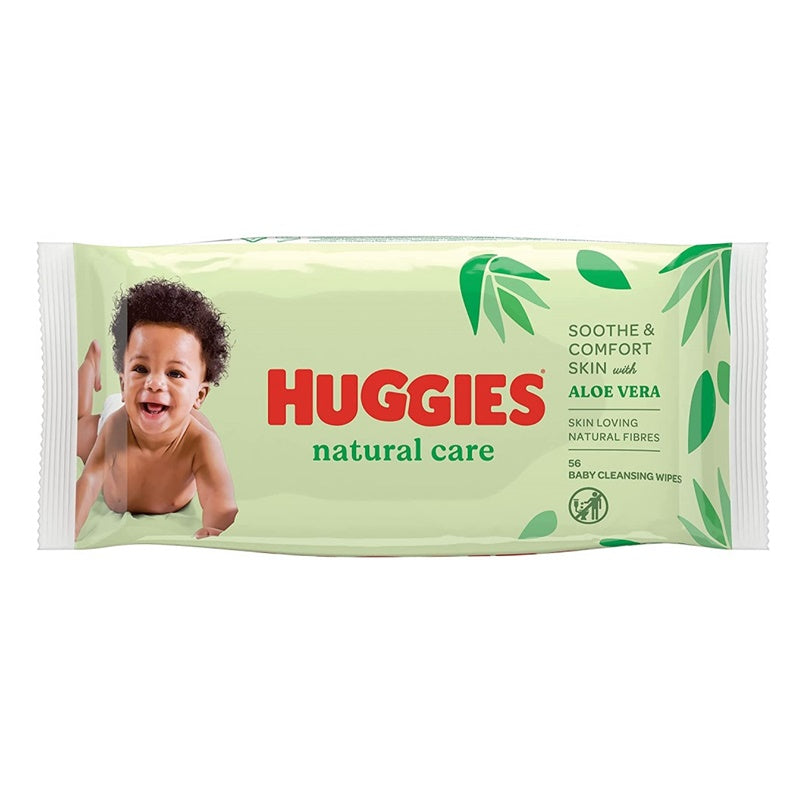 Huggies - Mitrās salvetes Aloe, 56gab.