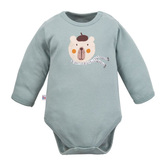 Bodijs bērniem Beary Cool, mint krāsā ar lāci, 74-98 izmērs