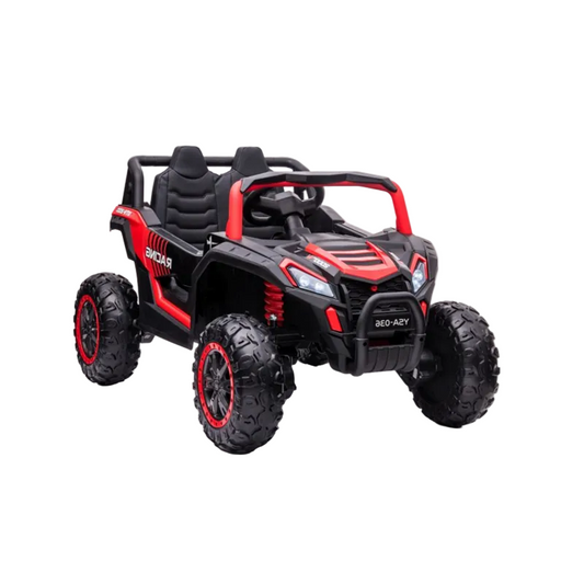 Bērnu elektro auto YSA036, 4x4 piedziņa, melns ar sarkaniem akcentiem, 20319