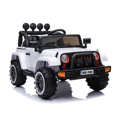 Bērnu elektro auto Jeep BRD-7588, baltā krāsā, 7409