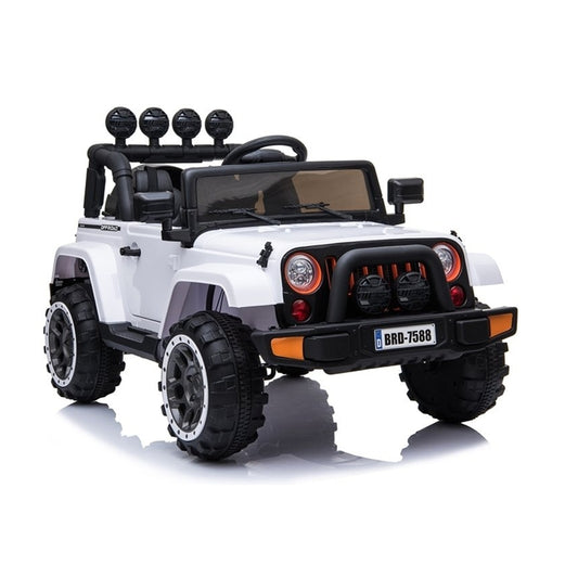 Bērnu elektro auto Jeep BRD-7588, baltā krāsā, 7409