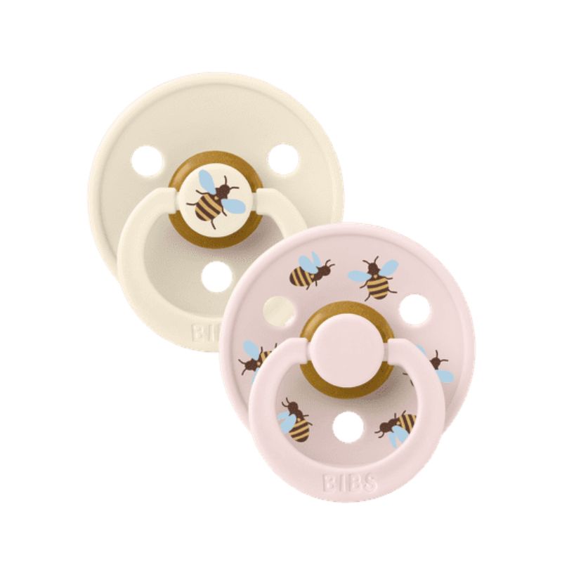 BIBS Studio Collection – Urban Garden, Colour Round knupīši, Bublebee Ivory Mix