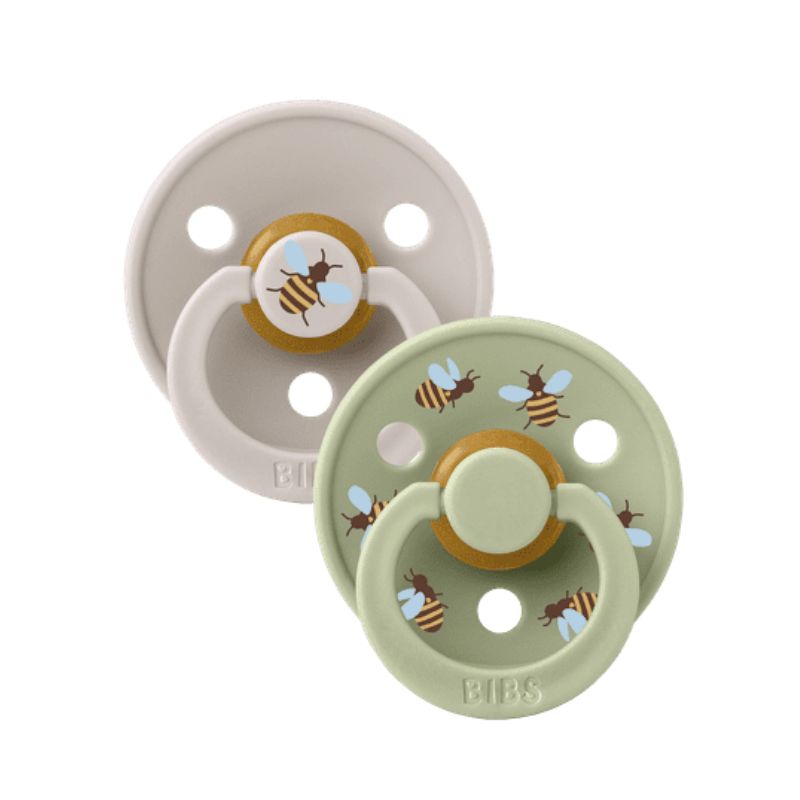 BIBS Studio Collection – Urban Garden, Colour Round knupīši, Bumblebee Mushroom Mix