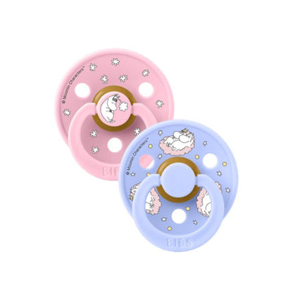 BIBS x Moomin, Colour Round knupīši, Dreaming / Baby Pink Mix
