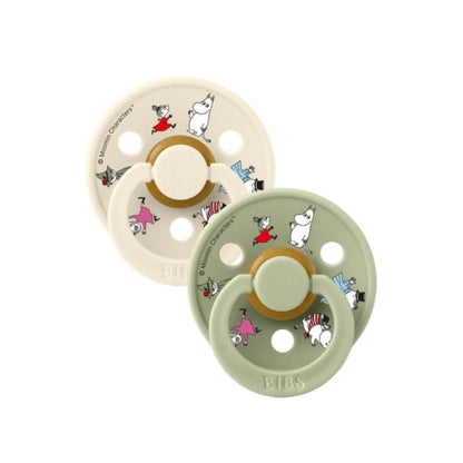BIBS x Moomin, Colour Round knupīši, Friends / Ivory Mix