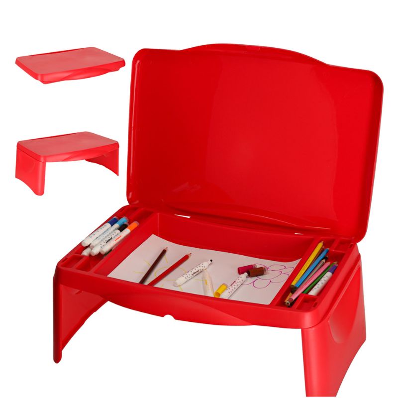 Pārvietojams galds bērniem, KX3408 sarkanā krāsā.