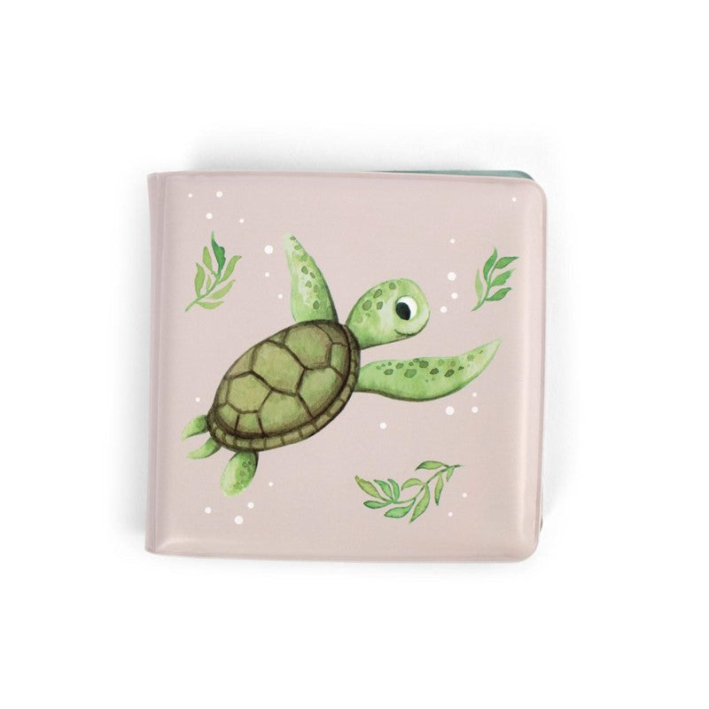 Pirmā grāmatiņa - redzams grāmatas vāks ar bruņurupuci