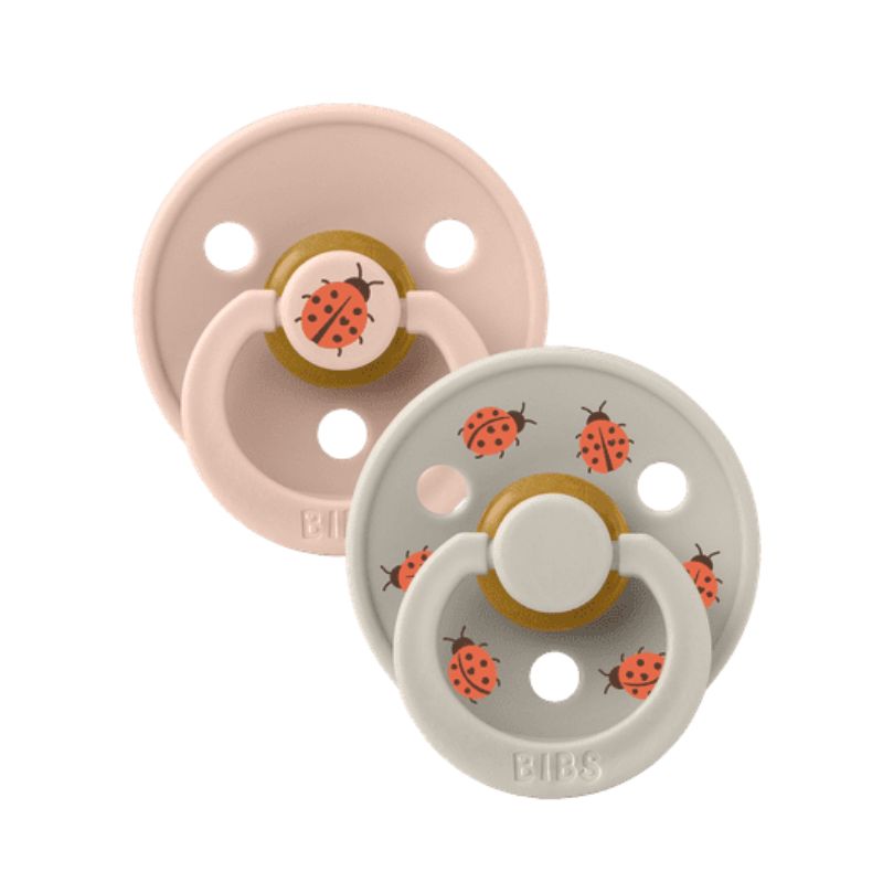 BIBS Studio Collection – Urban Garden, Colour Round knupīši, Ladybug Blush Mix
