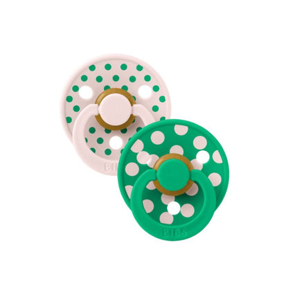 BIBS Studio Collection –  Polka Dots, Colour Round knupīši, Petal / Cactus