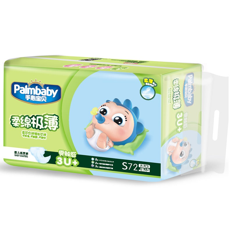 Diapers Premium, S 3-7kg, 72 pcs., Palmbaby