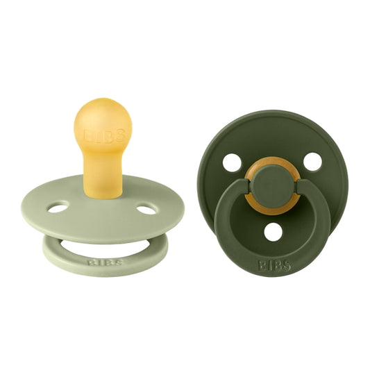 BIBS colour round knupīši, Sage / Hunter Green
