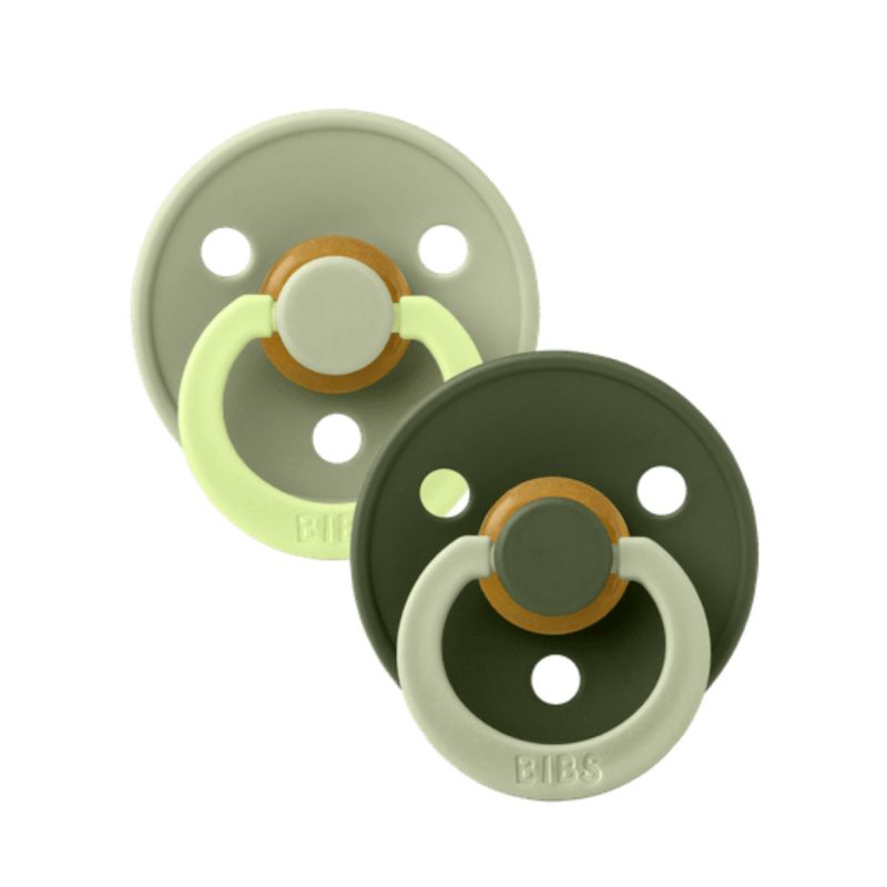 BIBS Studio Collection – Urban Fusion, Colour Round knupīši, Sage Huntergreen Mix