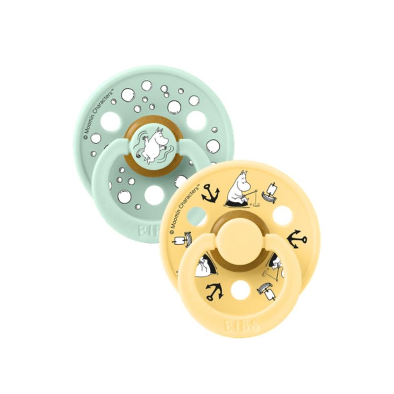 BIBS x Moomin, Colour Round knupīši, Sailing / Nordic Mint Mix