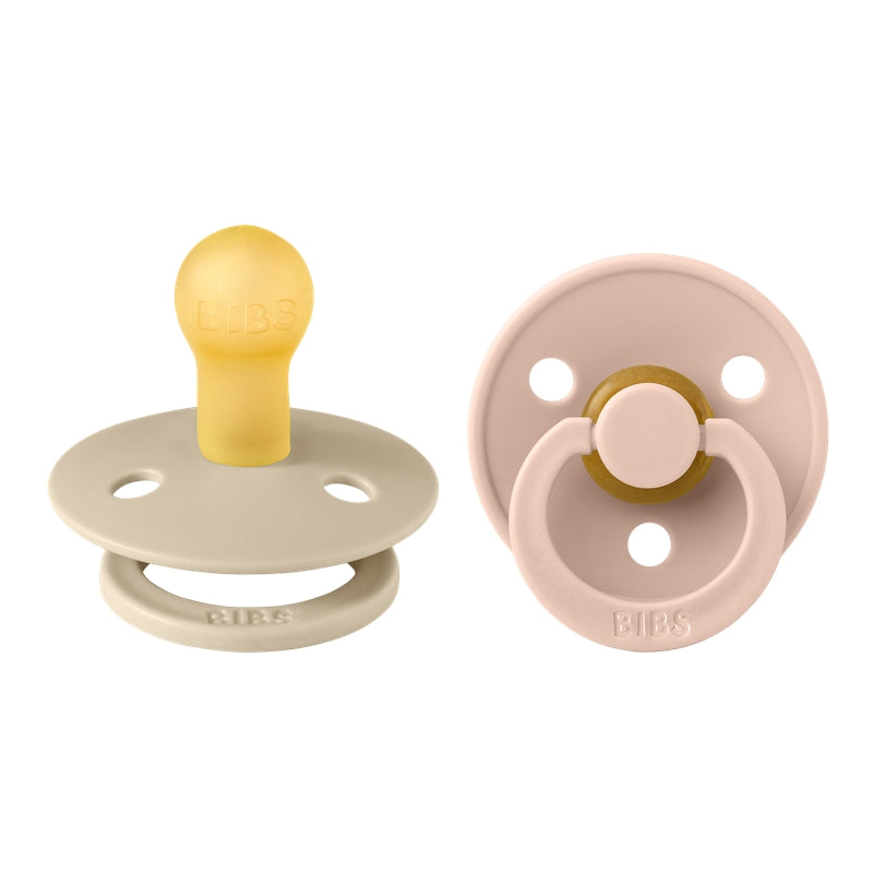 BIBS colour round knupīši, Vanilla / Blush